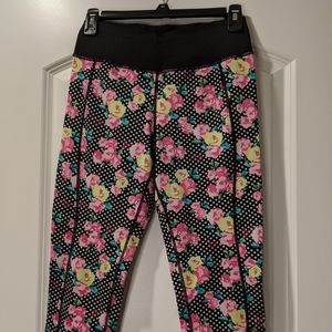 Betsy Johnson floral funky active leggings!